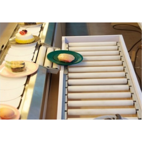 Food Grade Rotary Sushi Belt Rotary sushi food conveyor belt throttling system Manufactory