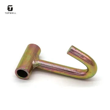 Aluminum Welded Tube Finger Print Hook - 1.5 Inch