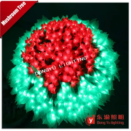 led simulation bonsai tree mushroom tree cherry blossom tree