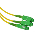 SC APC duplex fiber optic patch cord cable