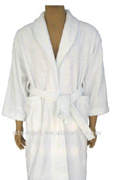 Hotel towelling bathrobe with customized logo