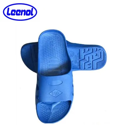 LN-7101B Black Color Cleanroom Antistatic ESD SPU Slippers