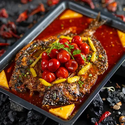 Commercial Pickled Peppers and Grilled Fish Seasoning Combination for Hot Pot