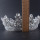 Silver Plated Rhinestone Round Pageant Crown Party