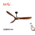 Indoor Wooden Ceiling Fan With Remote Control