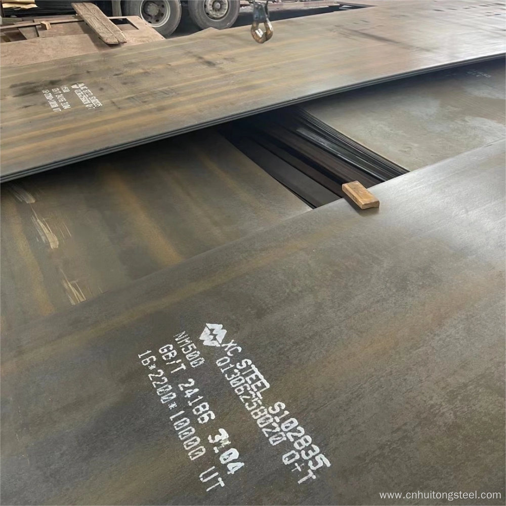 Hardfacing bimetal overlay steel plate wear resistant plate