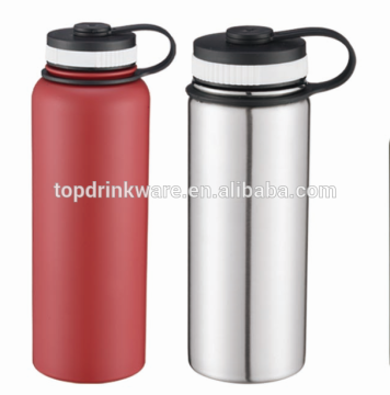 40OZ wide mouth customized insulated stainless steel vacuum water bottle