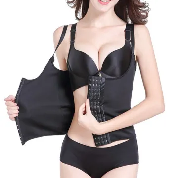 Women's Latex Waist Trainer Vest for Sweat Workout and Weight Loss
