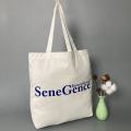 Couleur de logo personnalisée Coton Tote Tote Sacs