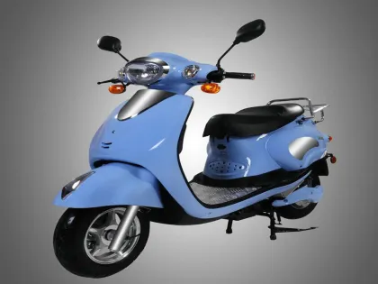 Eec Electric Moped Scooter With Pedals , Lithium Battery Motorised Scooter Piaggio Vespa