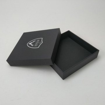 Packaging di scatole regalo nera sottobiccata personalizzata per sottobicchieri