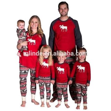 Dad Mommy Kids family matching clothing chothes apparel garment cotton sleepwear soft wholesale christmas Pajamas outfits