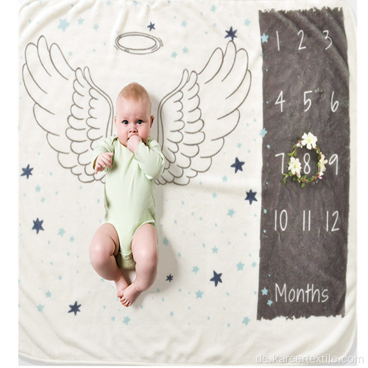 Neugeborene Babyfoto Requisiten Gedächtnis monatlicher Meilensteindecke