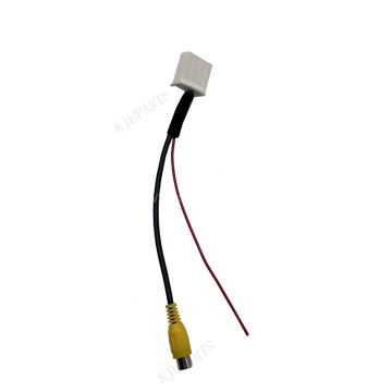 Customized Car 16 Pin Male Connector Adapter with Yellow RCA Plug for Kias