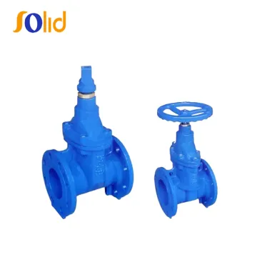 PN10 PN16 Hand wheel Resilient Seated Cast Iron Flanged Gate Valve