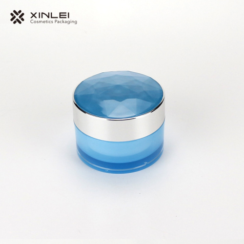 30g blue straight round cosmetic cream bottle