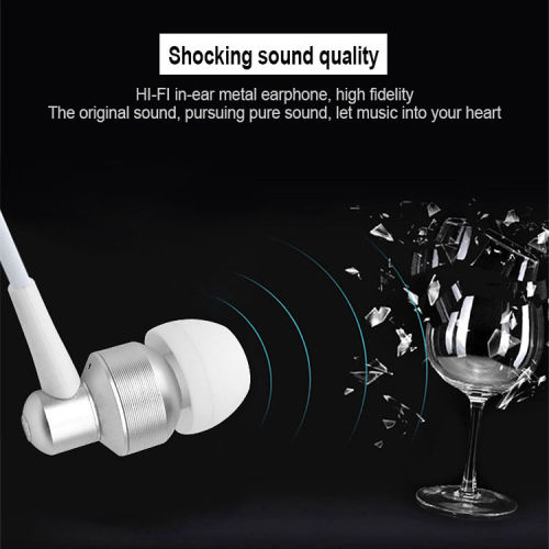 Kontrol Volume Logam In-Ear Music Sport Earphone Headset