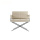 Moderno cuero de acero inoxidable Easy Lounge Chair