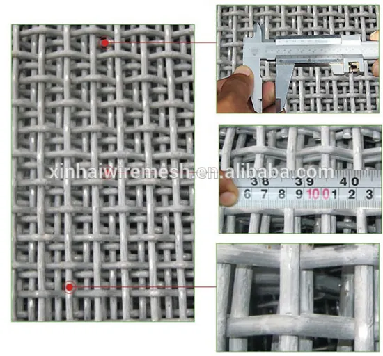 Hot selling!!! aperture 6-60mm galvanized barbecue crimped wire mesh