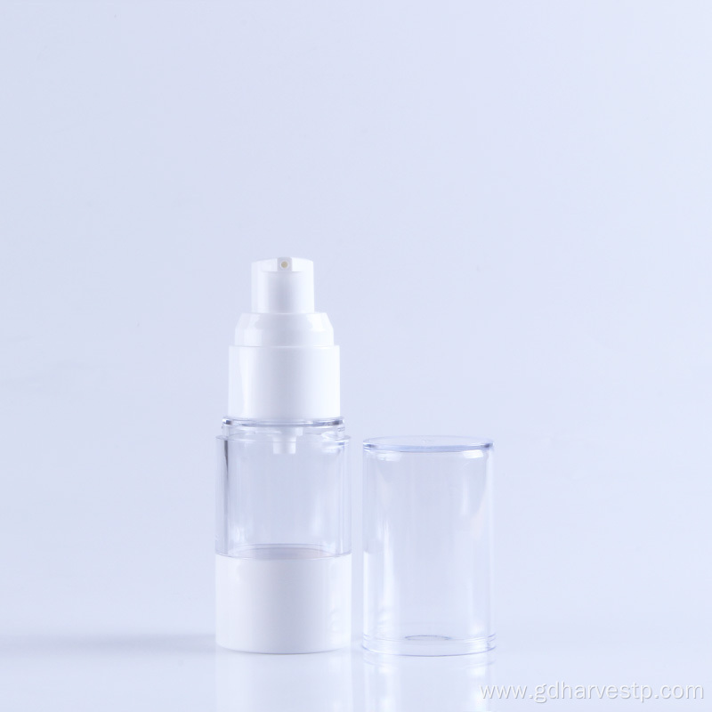 Cosmetic Skincare 30ml 50ml Airless Bottle White Pump