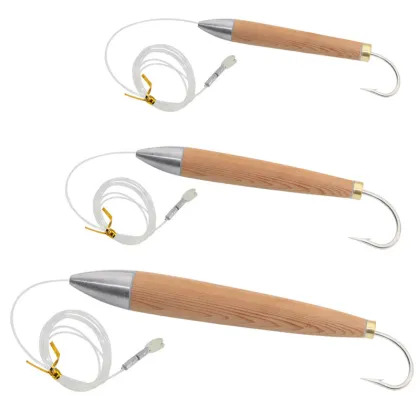 4 to 8 Inch Cedar Plug Fishing Lures for Tuna, Marlin, and Carnivorous Fish