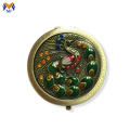 Metal pocket folding vintage pocket mirror logo