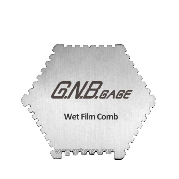 GNBGAGE OEM ODM Edelstahl hoher Präzisionsbeschichtung Nassfilm Kamm Gauge GNB-26A 25-3000UM