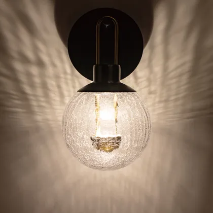 COMELY Cracked Glass Shade LED Ceiling Lamp