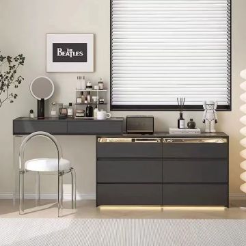 2025 Italian Design Simple Wood Dressing Tables for Women