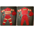 Firefighter Work Wear Uniform Fireman Sam Cosplay Carnival Halloween Costumes for Kid Party Girl Boy Disguise Anime Clothing Set