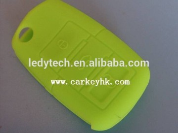 wholesale silicone car key case shell rubber for VW 3 button