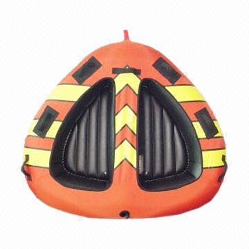 Inflatable Towable Tube, Suitable for Promotional and Outdoor Sports Game, Made of PVC Material