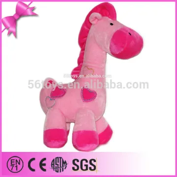 2015 wholesale alibaba pink horse plush toys