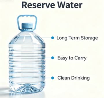 Bottled Emergency Drinking Water for Survival Kits