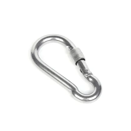 Screw lock quick connect spring hook