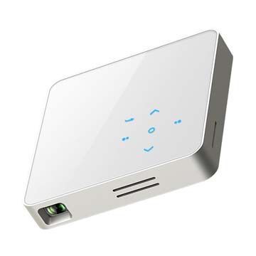 HDMI pocket DLP projector for home entertainment, with USB, touch control, 3.5mm earphones