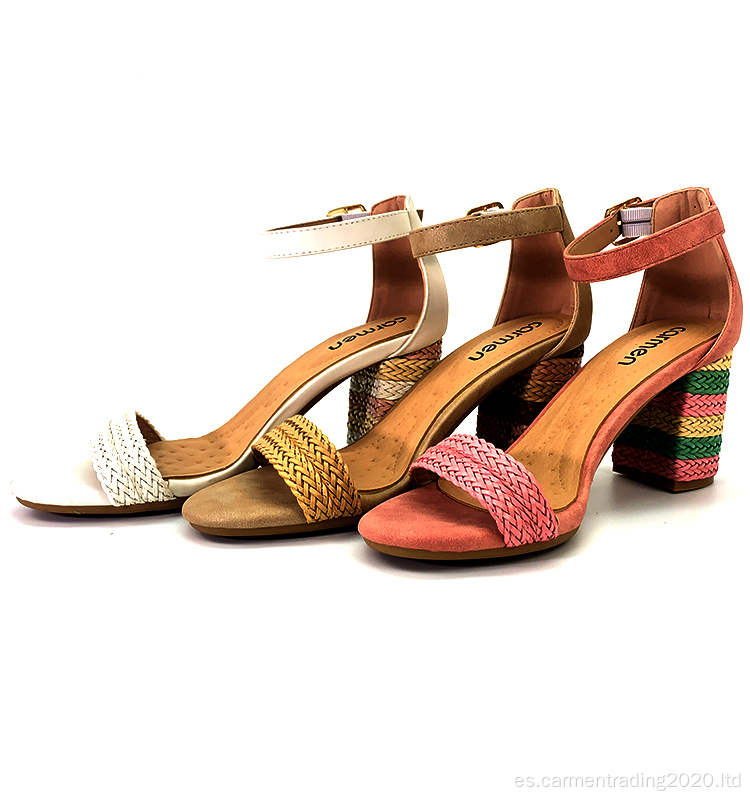 Sandalias de color personalizadas zapatos de mujer de estilo romano