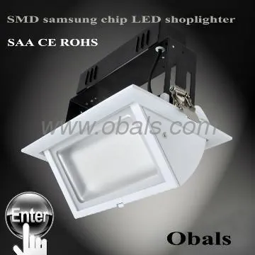 38W llevado abajo de luz SMD samsung 3750LM Ra83