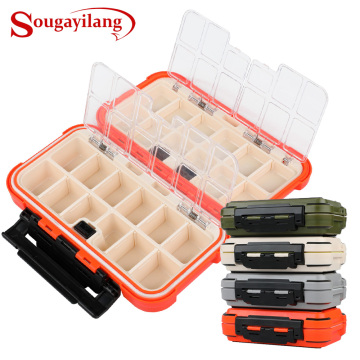 Sougayilang New Arrived Fishing Tackle Box Compartments 4Color Fish Lure Line Hook Fishing Tackle Fishing Accessories Box