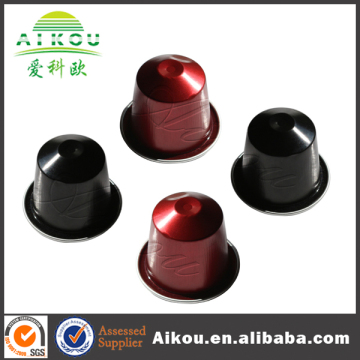 new design colorful aluminum foil coffee capsule with lid