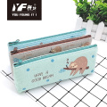 Custom cute cartoon cat PU pencil case