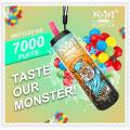 충전식 일회용 POD R &amp; M Monster 7000 퍼프