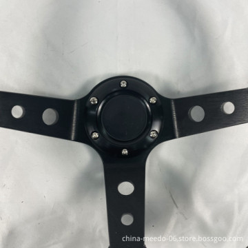 TRAPLY PVC Racing Steering Wheel with Speaker - Universal Car Accessory