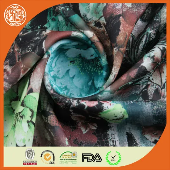 2015 digital print scuba custom printed spandex fabric