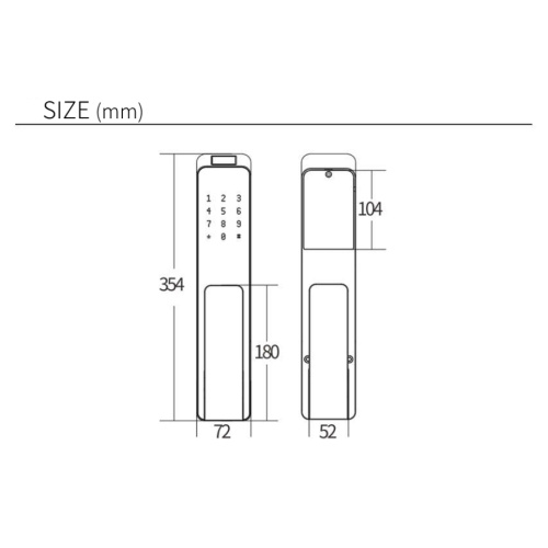 Домашен пръстов отпечатък интелигентна ключалка на вратата