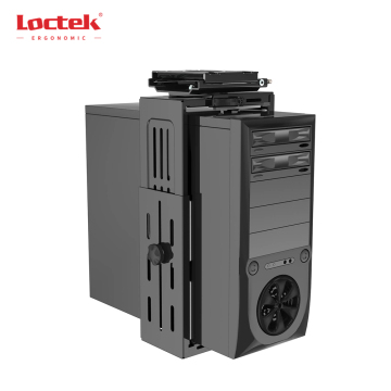 Loctek CH101: 180 Degree Swivel, Height and Width Adjustable Metal Under Desk CPU Holder