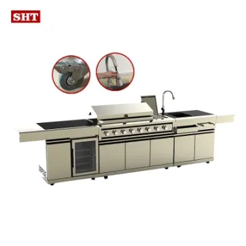 Metal Kitchen Cabinet New Hot BBQ Grill for Home Use