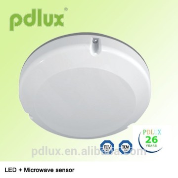 5.8GHz LED Microwave Sensor Ceiling Light with IP44, Adjustable Time Setting