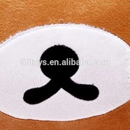 Cute plush emoji pillow,bear emoji plush pillow