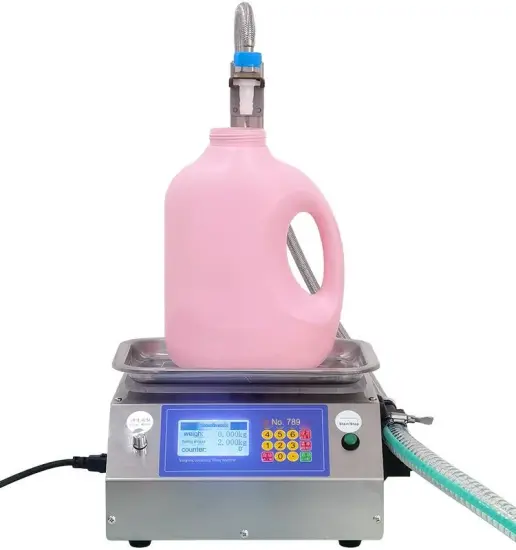 High Flow Weighing Type Fully Automatic Viscous Liquid Filling Machine for Oil and Detergent (5000ml)